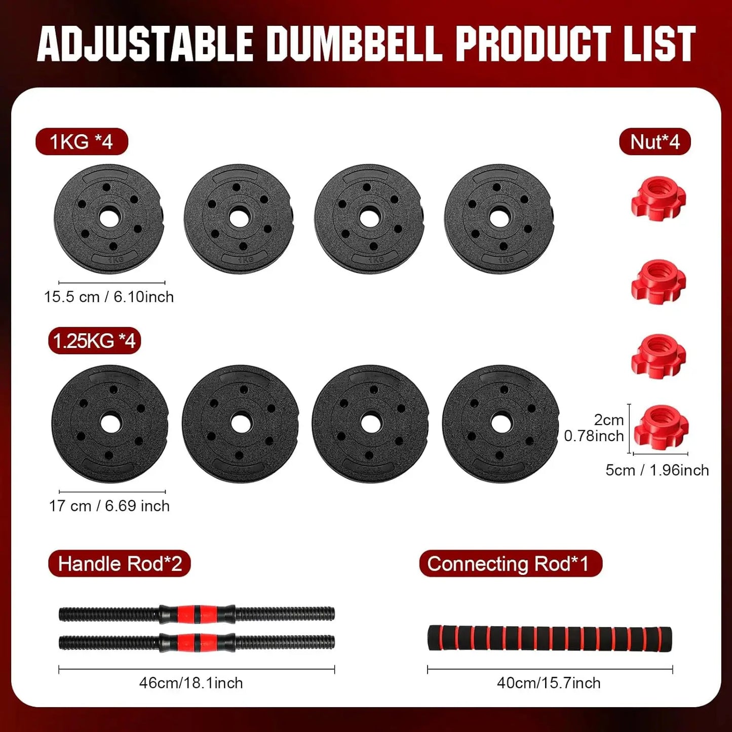 2-In-1 Adjustable Dumbbell And Barbell Set For Home Gym