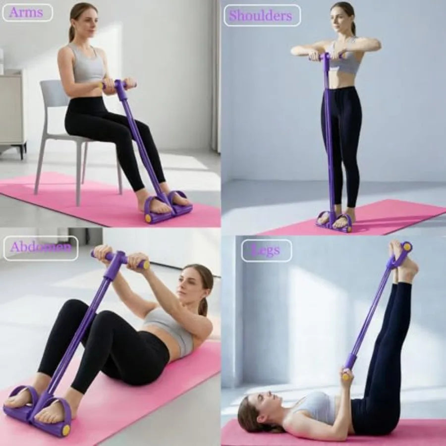 Pedal Resistance Bands With Handles For Full Body Training