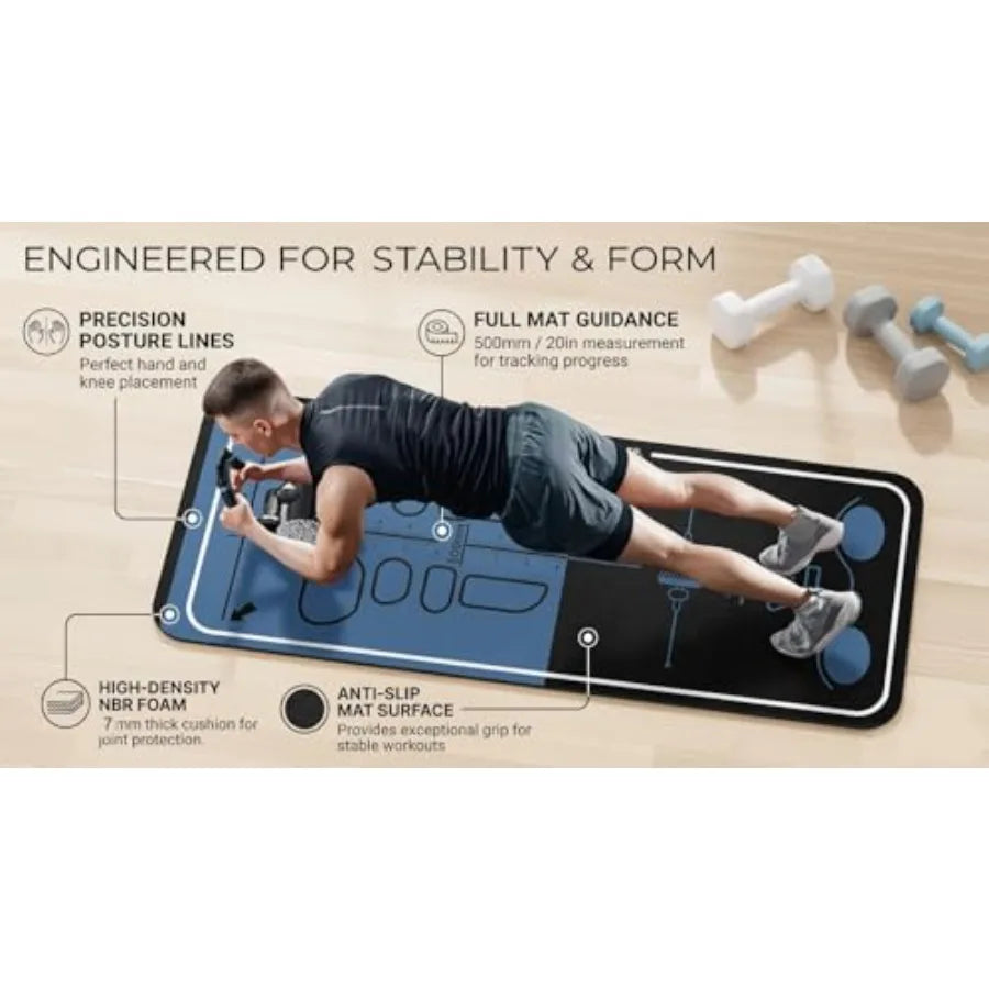 Ab Roller Mat Non Slip Exercise Mat With Storage Bag For Home Gym