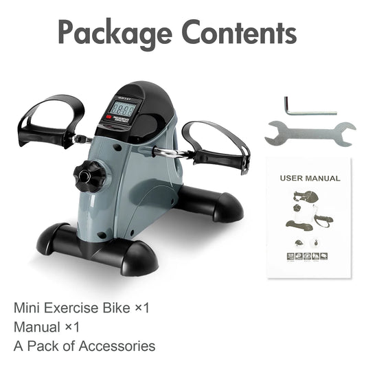 Mini Under Desk Pedal Exerciser With LCD Display For Home