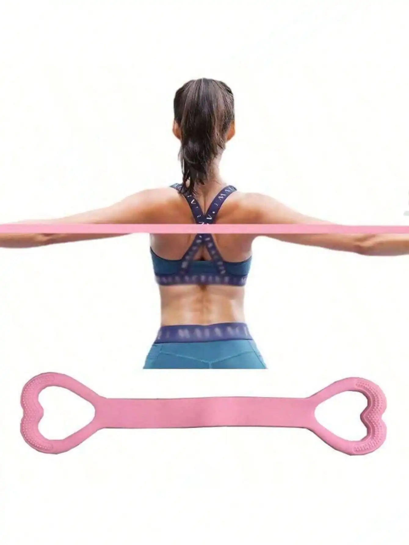 8-Shaped Stretching Strap Yoga Back Stretch Band For Shoulders